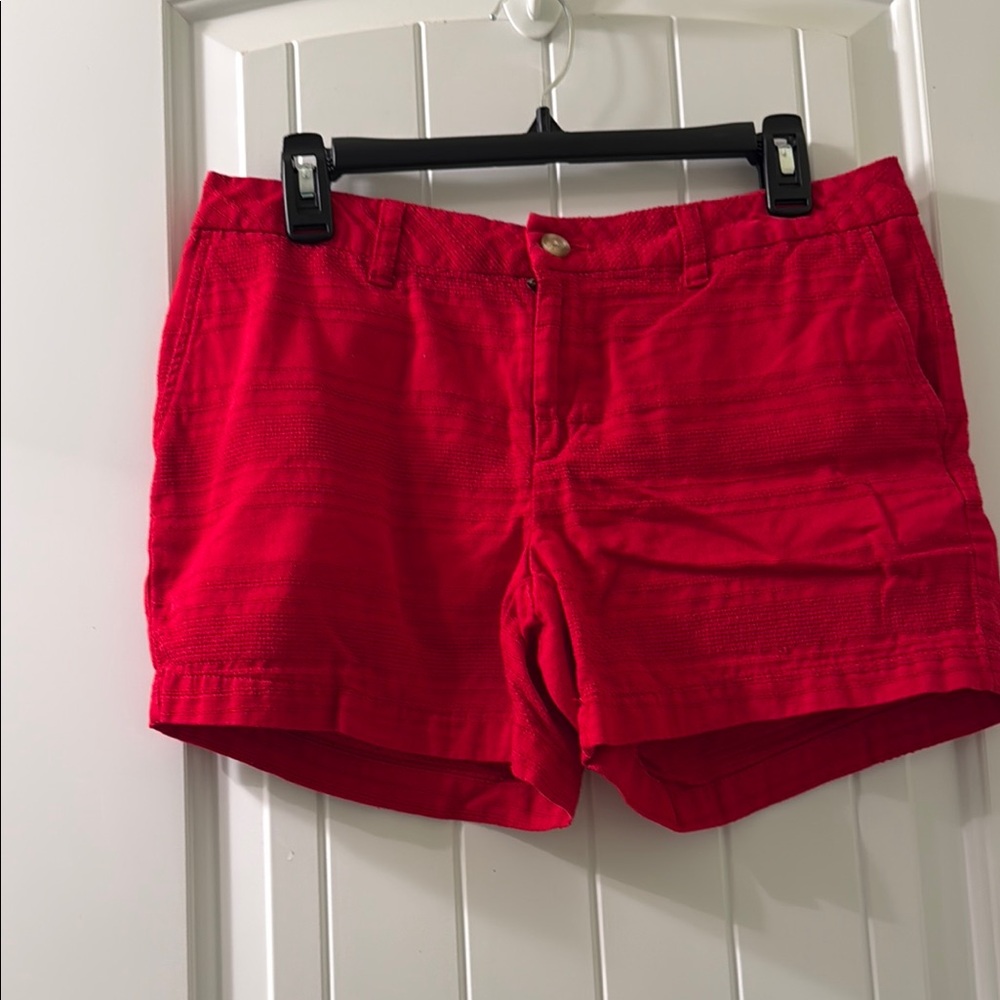 Faded Glory Red Bermuda Shorts Vibrant Cotton Blend